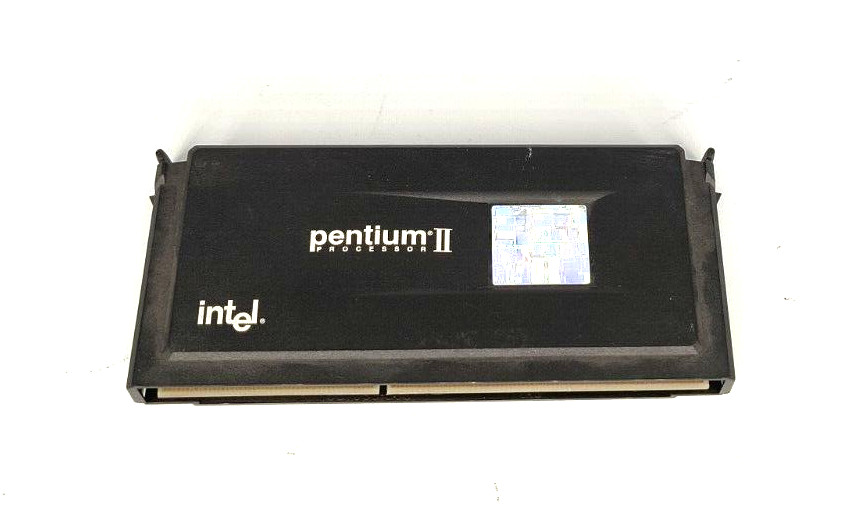 VINTAGE TESTED PULLS INTEL PENTIUM II 266MHZ SLOT 1 CPU RM4-BIN48