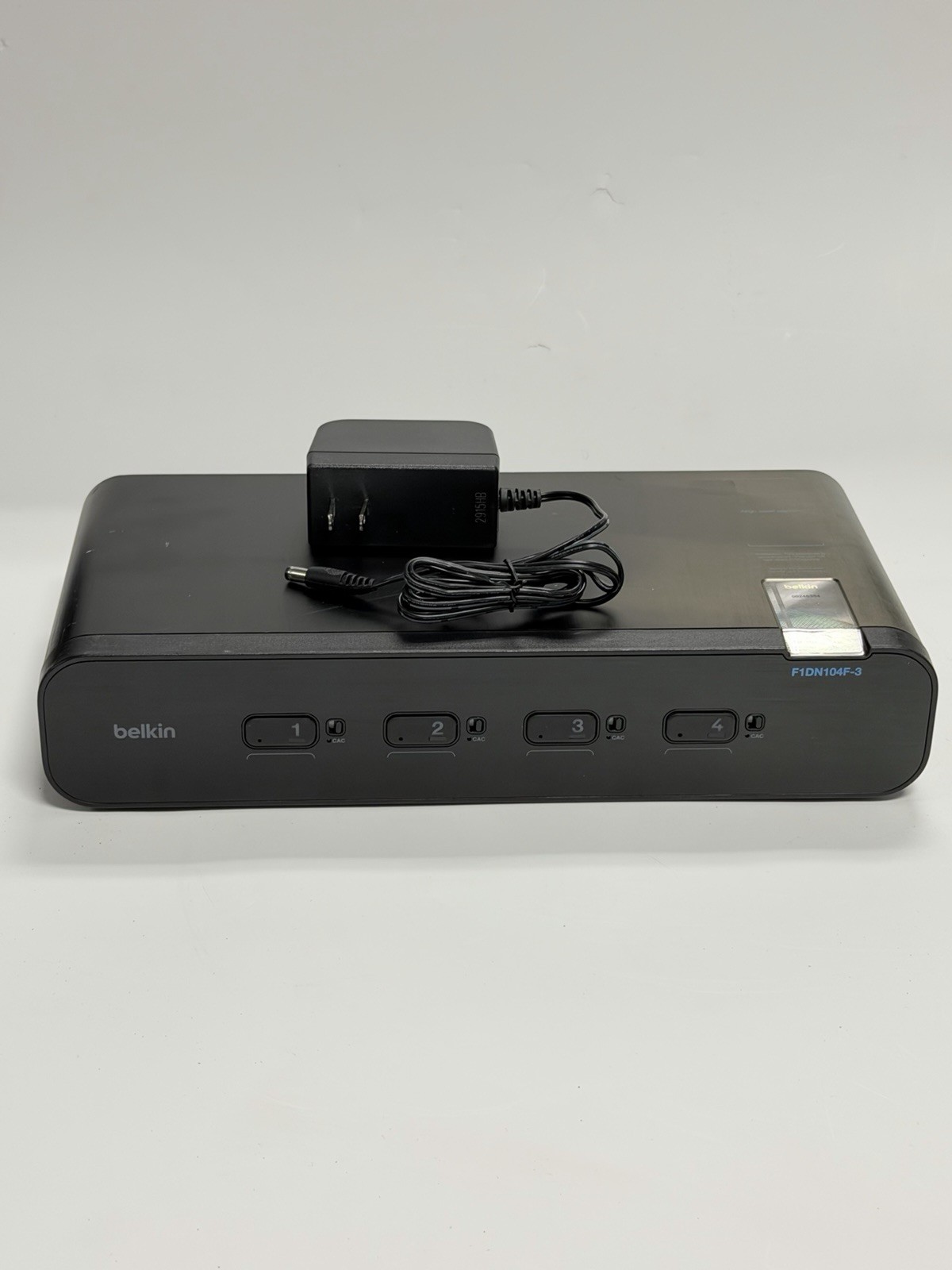 Belkin F1DN104K3 Advanced Secure 4Port KM Switch PP30 with Power Adapter G2U