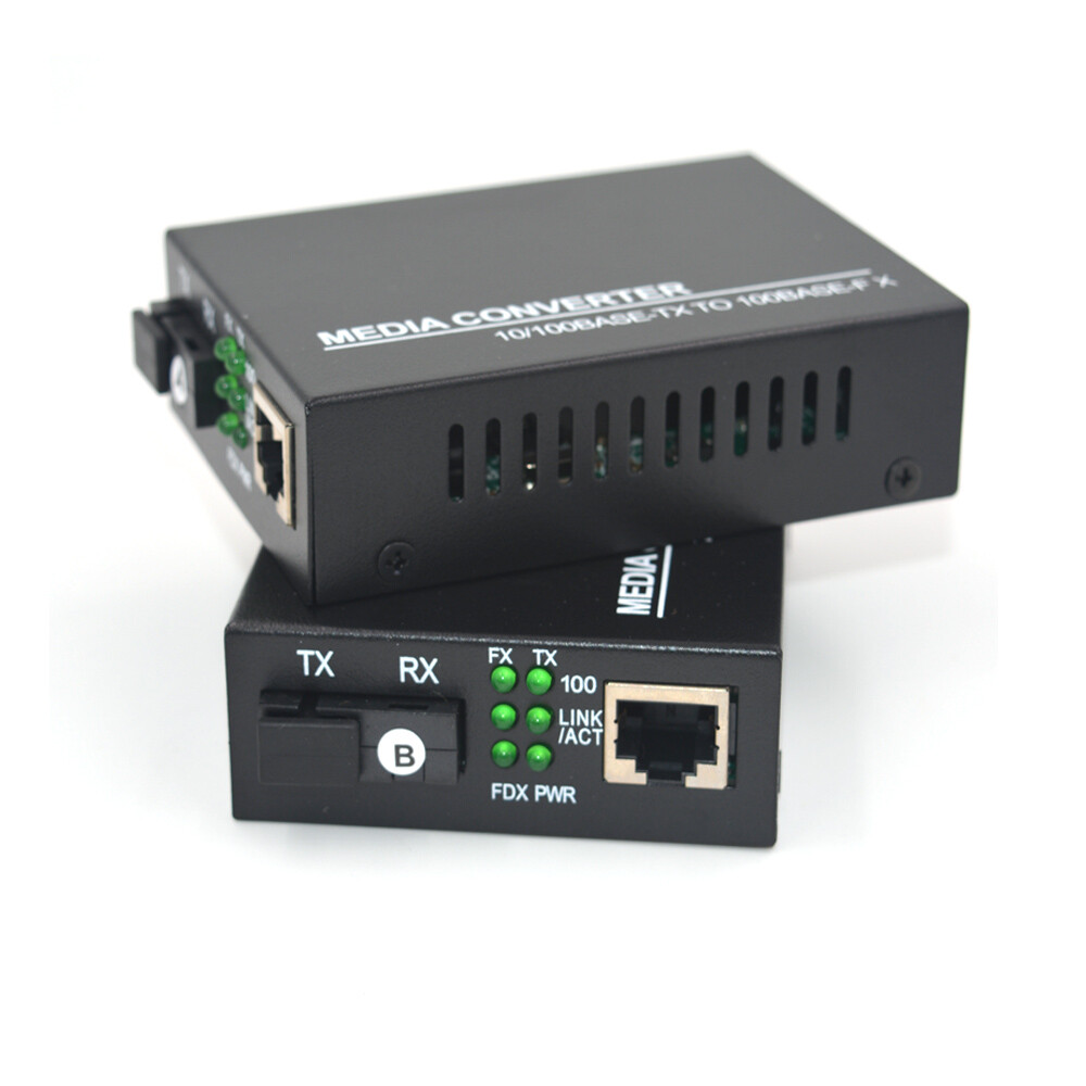 Fast Ethernet Fiber media converter SC 10/100M Singlemode single fiber 20Km 1set