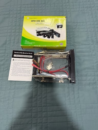 IO Crest 5.25" Trayless SATA III 3.5" HDD Mobile Rack Components SY-MR-35SOF