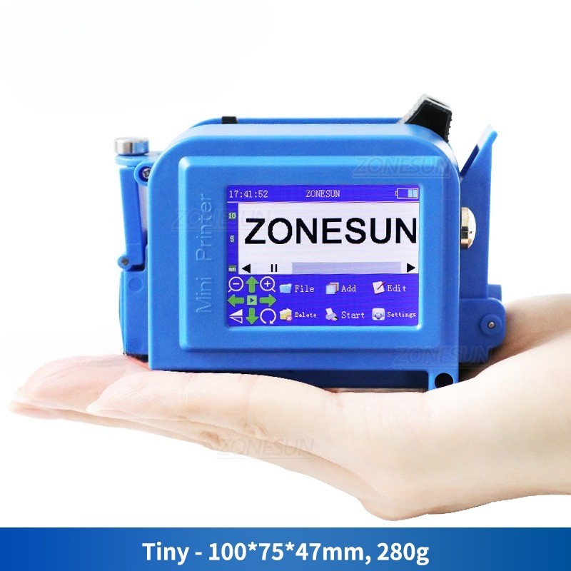 12.7mm Portable Handheld Inkjet Printer Date QR Code Print