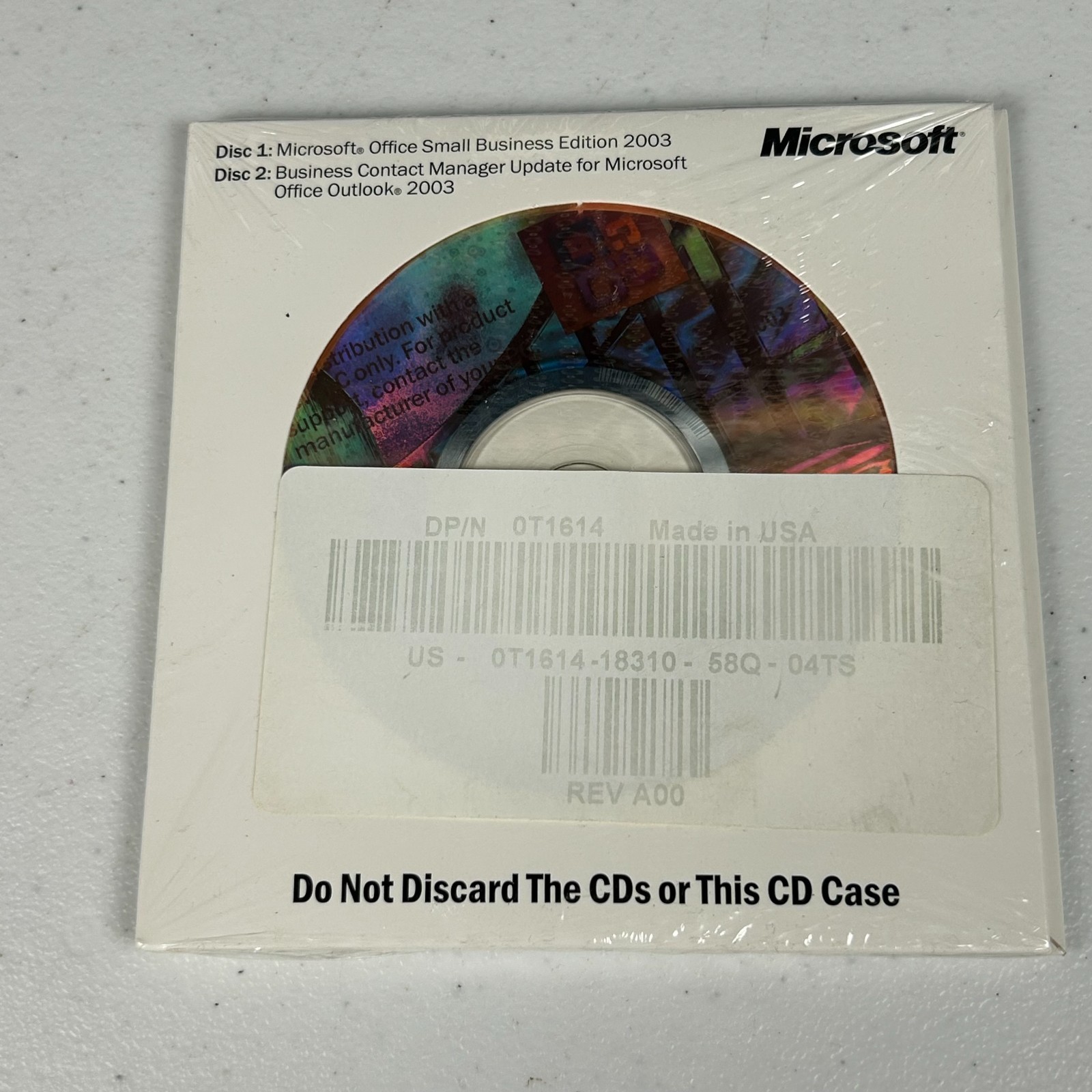NOS SEALED Microsoft Office Small Business Edition 2003 & BCM w/ Product Key