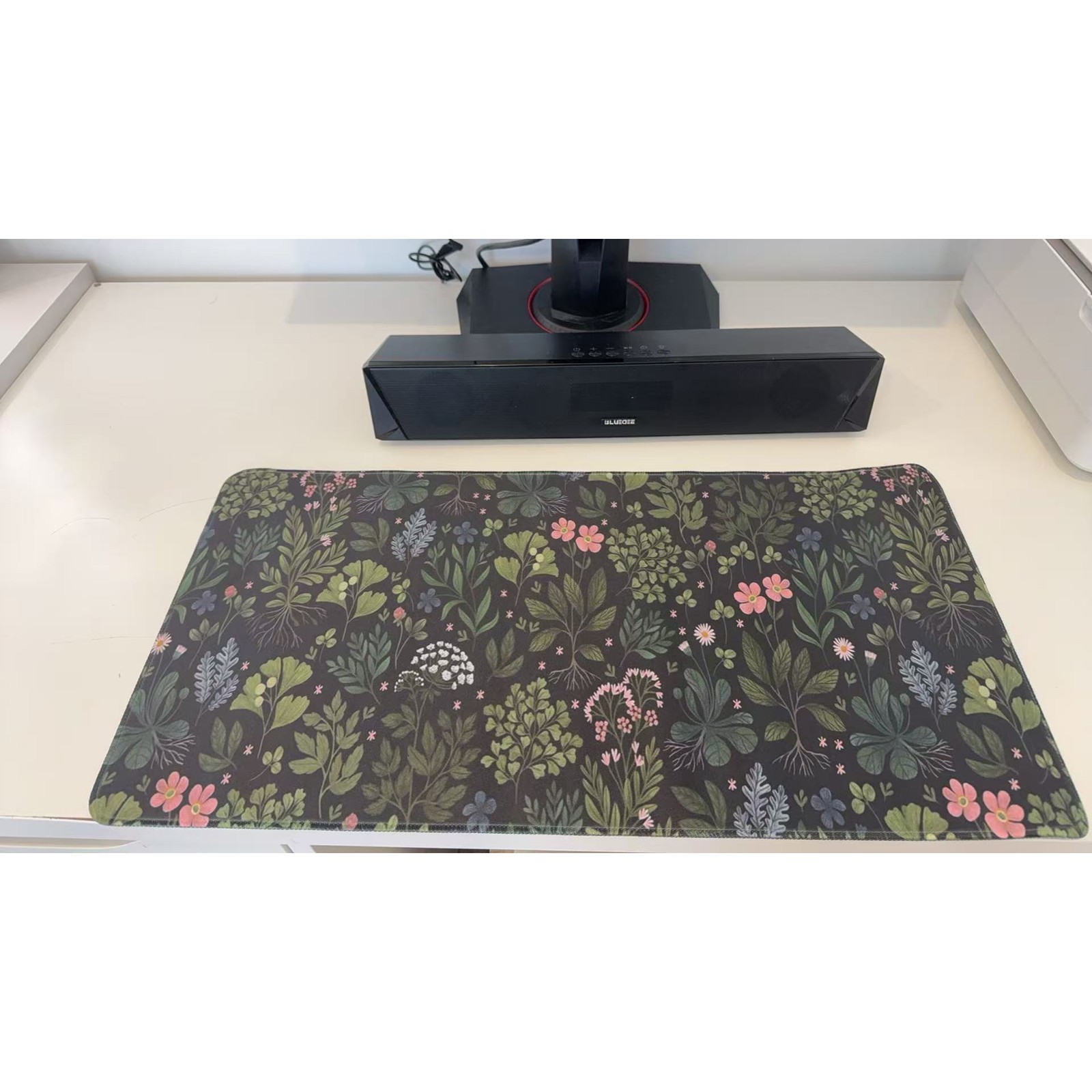 Botanical Wildflower Oversized Mouse Pad 23.6" X 11.5" Desk Mat Keyboard Decor