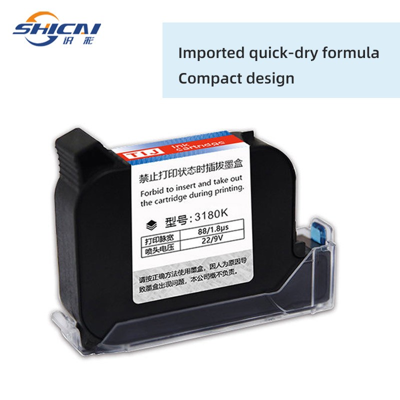 3pcs Fast Dry Black Cartridge Refill Ink for 12.7mm Handheld Inkjet Printer