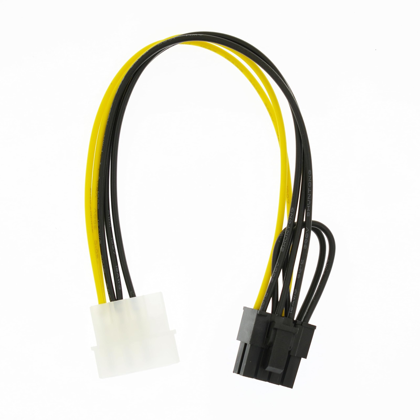 4 Pin Molex to 8 Pin (6+2Pin) Video Card GPU Power Supply Cable 8.6inch 22cm