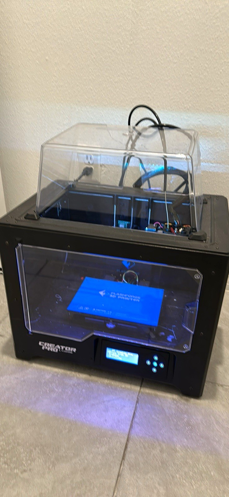 FlashForge Creator Pro Dual Extruder 3D Printer w/ 8GB SD Card – Powers On