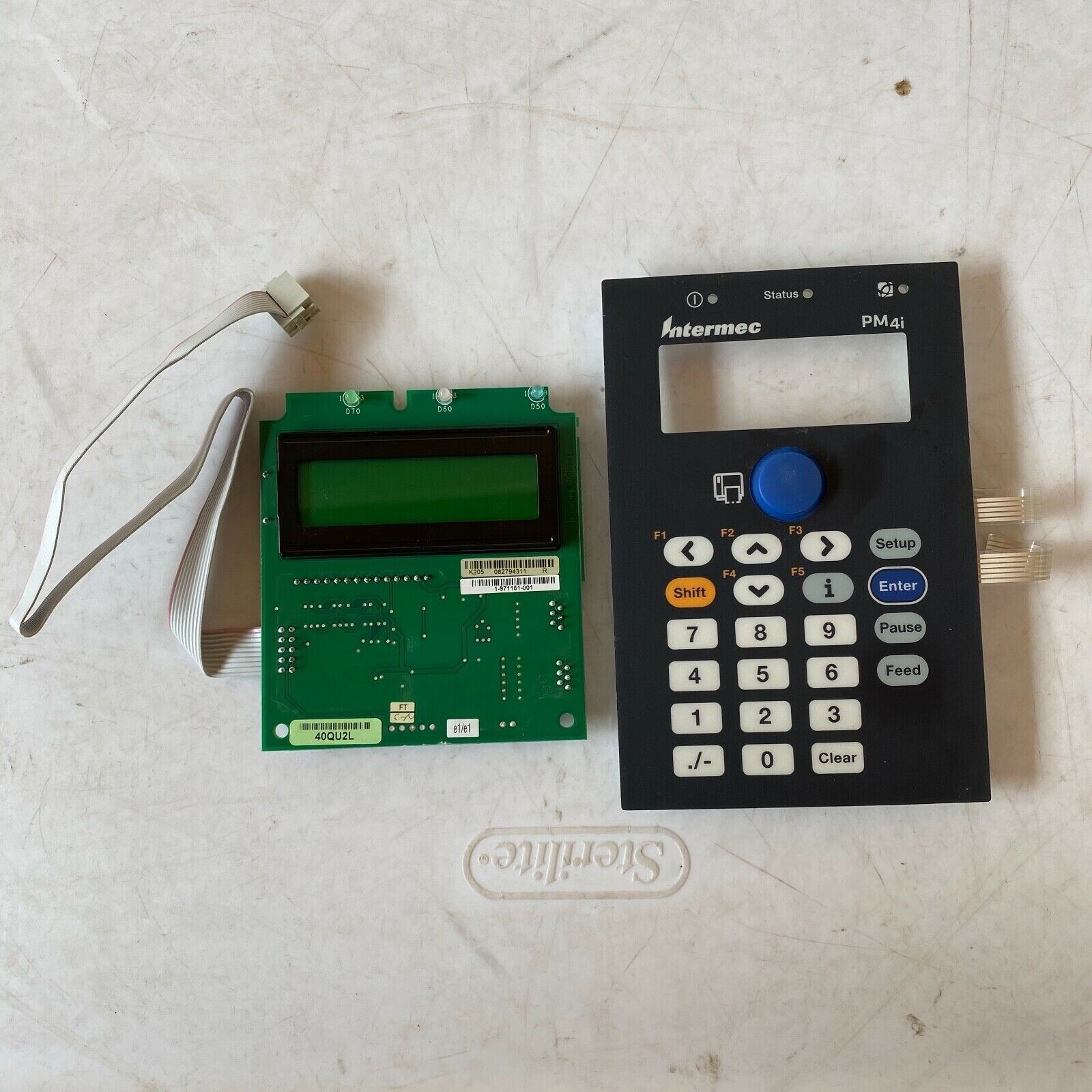 Intermec EasyCoder PM4i Thermal Printer LCD Control Panel Display With Keyboard 