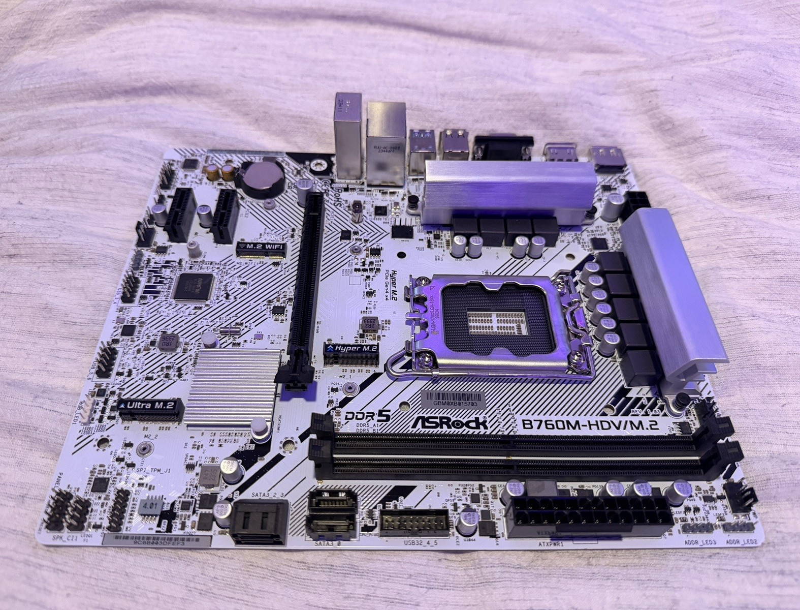ASRock B760M-HDV/M.2 MicroATX Intel LGA1700 DDR5 HDMI DP VGA