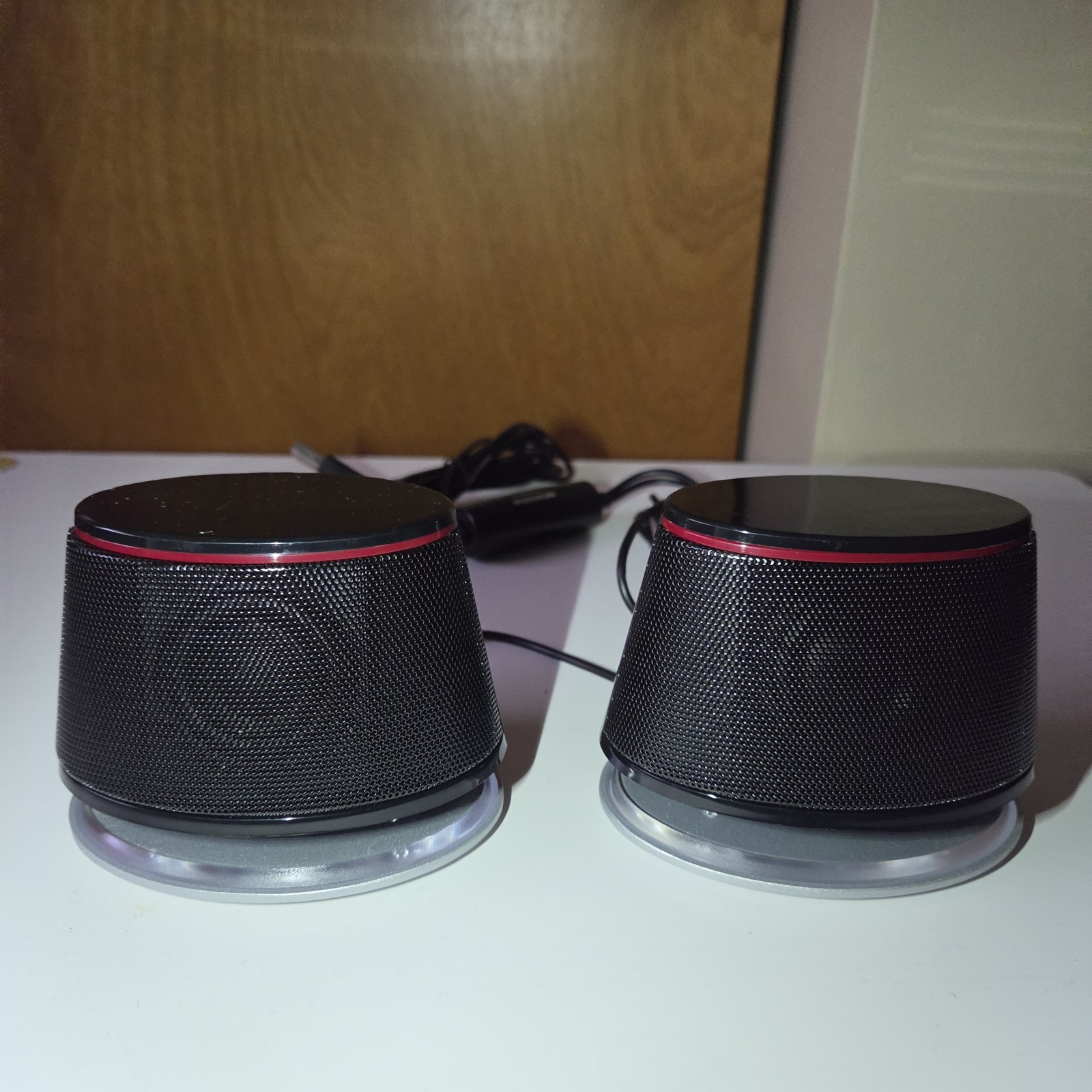 Sanyun SW-102 USB Computer Speaker Set Deep Bass Multimedia Stereo W/ LED Black