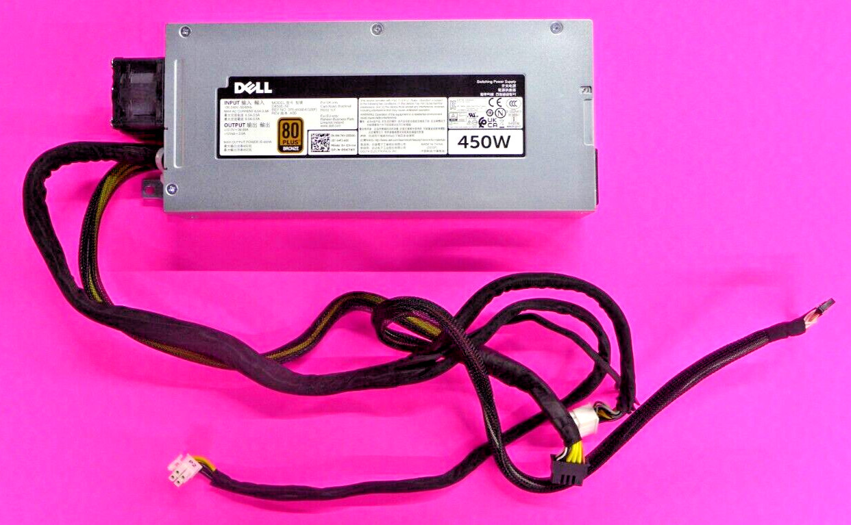 Genuine Dell PowerEdge T350 R250 450W 80 Plus Power Supply D450E-S0 9K7NY