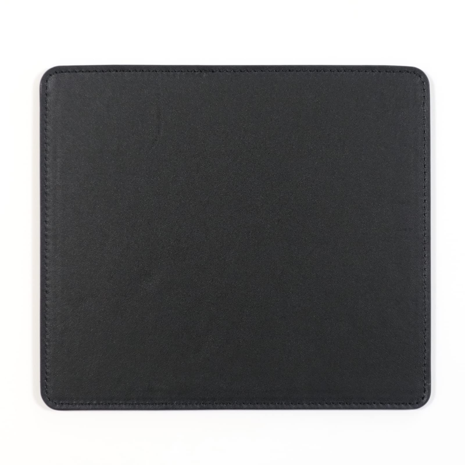 MCP050 Genuine Leather Mouse Pad Black Cowhide Simple Design NonSlip Mat