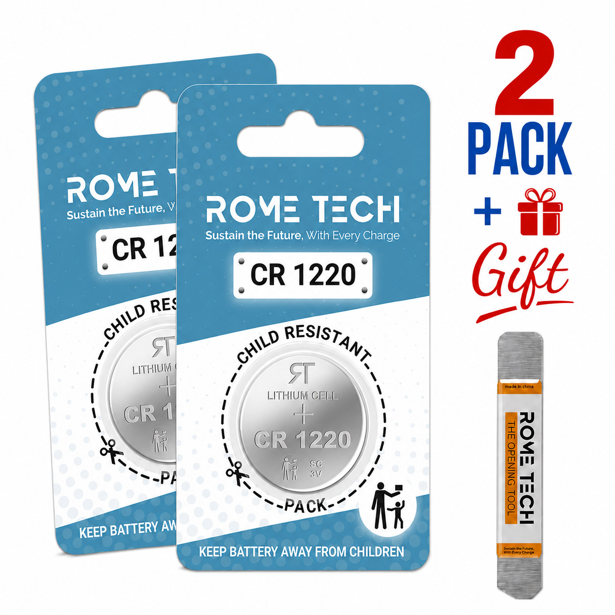 Replacement RTC CMOS Coin Cell Bios Battery - 3V CR1220