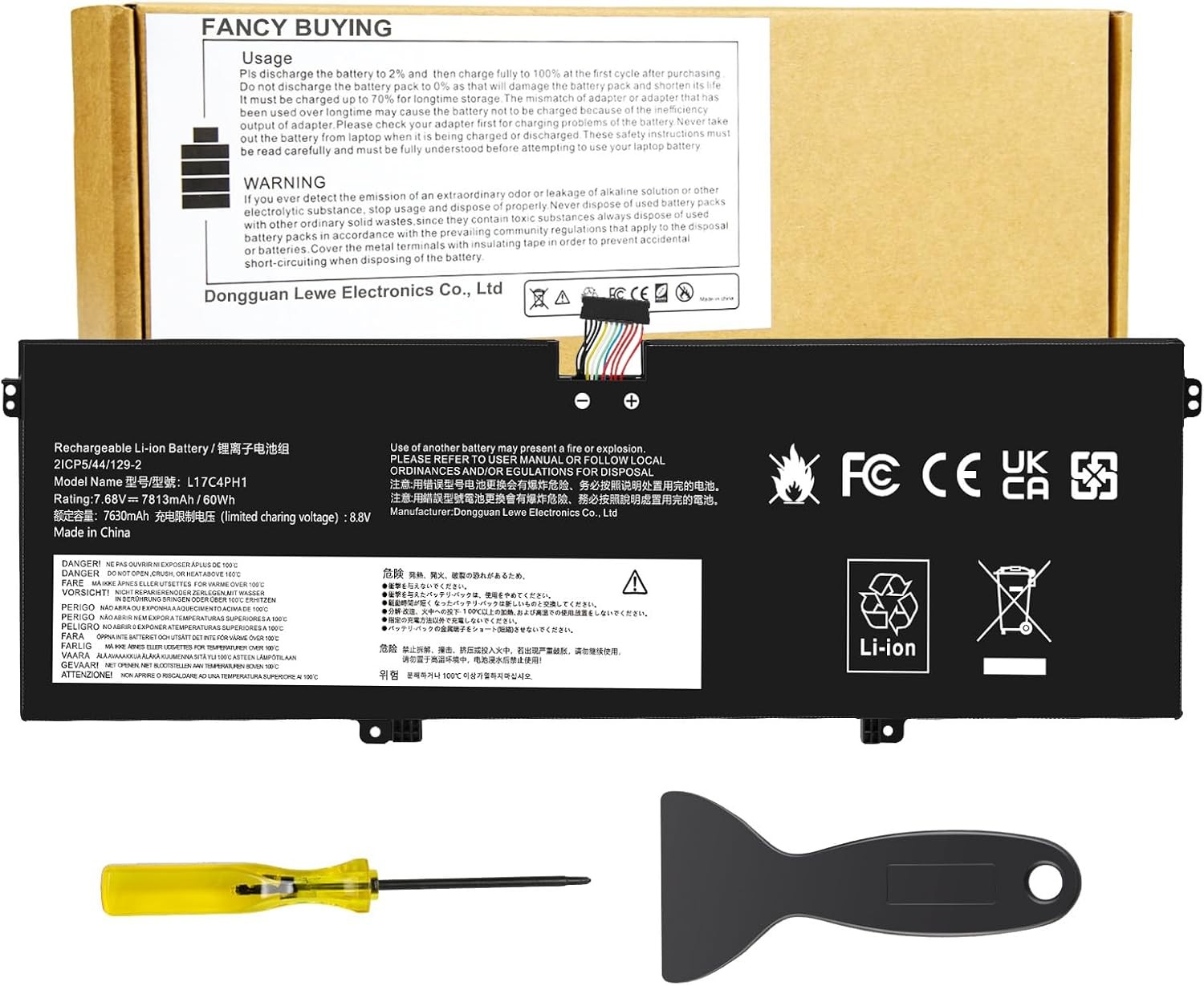 L17C4PH1 L17M4PH1 L17M4PH2 L17L4PH2 Laptop Battery for Lenovo Yoga 7 Pro Pro