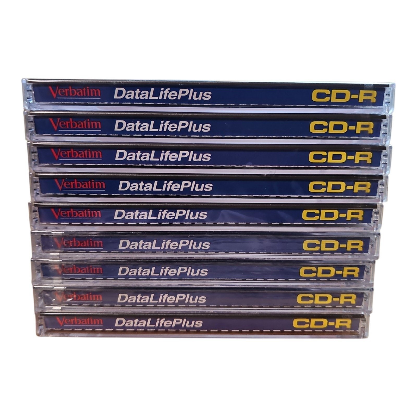 Verbatim DataLifePlus CD-R Blank Disc Lot 9 Jewel Case 8X 74 Min 650MB Printable