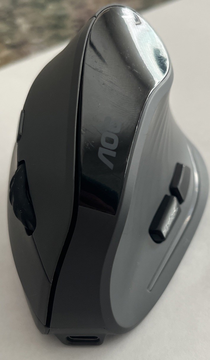 AOC 2.4GHz Ergonomic Mouse, Wireless Bluetooth Vertical Mouse - 4800 DPI