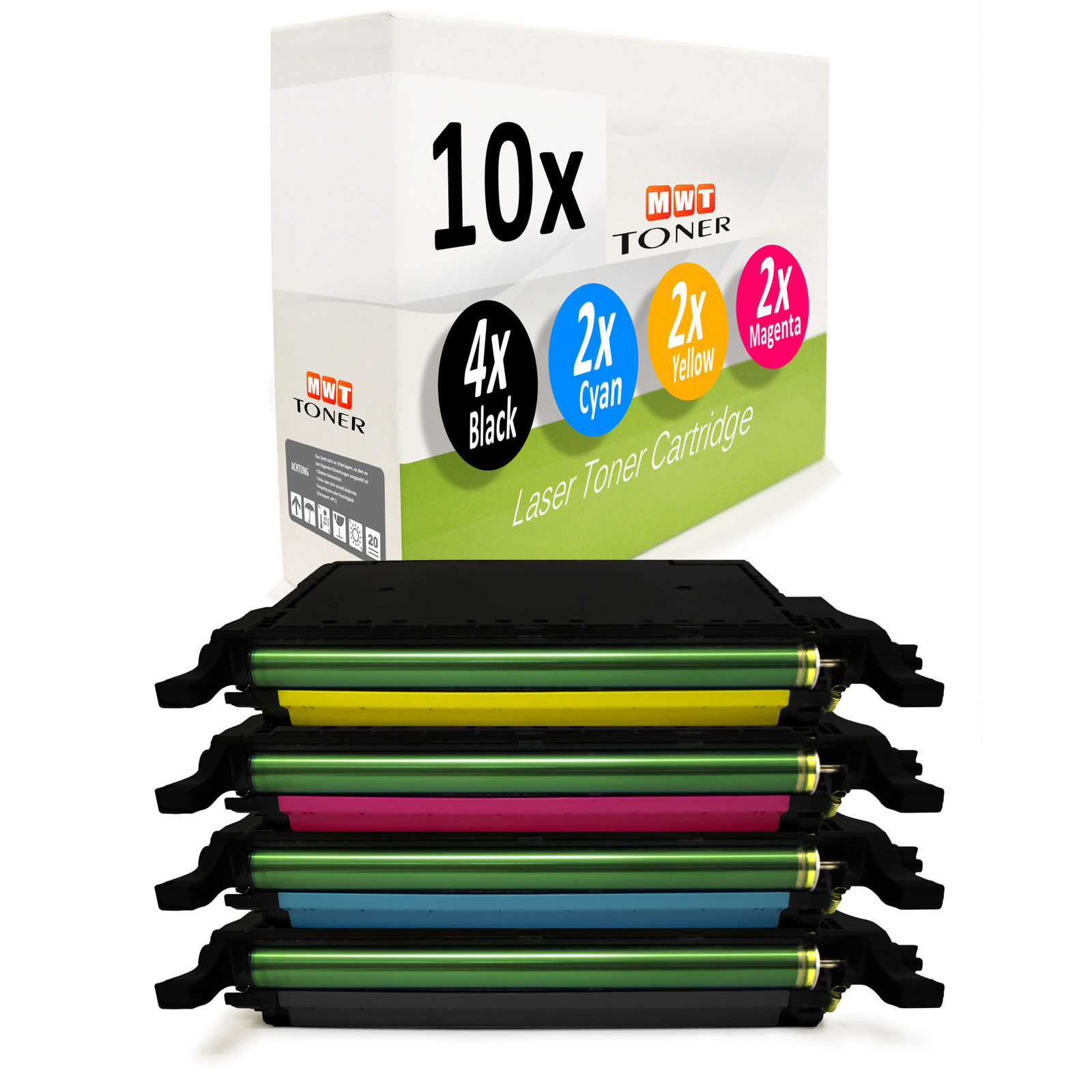 10x Compatible Samsung Toner Cartridge XL for CLP-620 CLP-670 CLX-6250 CLX-6220