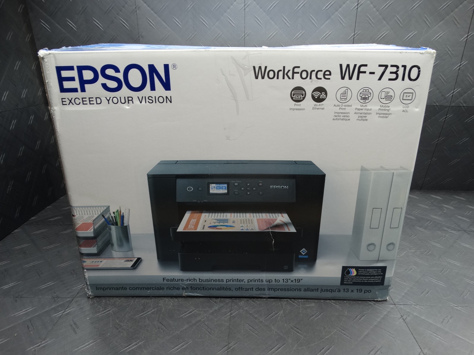 Epson Workforce Pro WF-7310 Printer Wireless Color Printer 4 Pages Printed