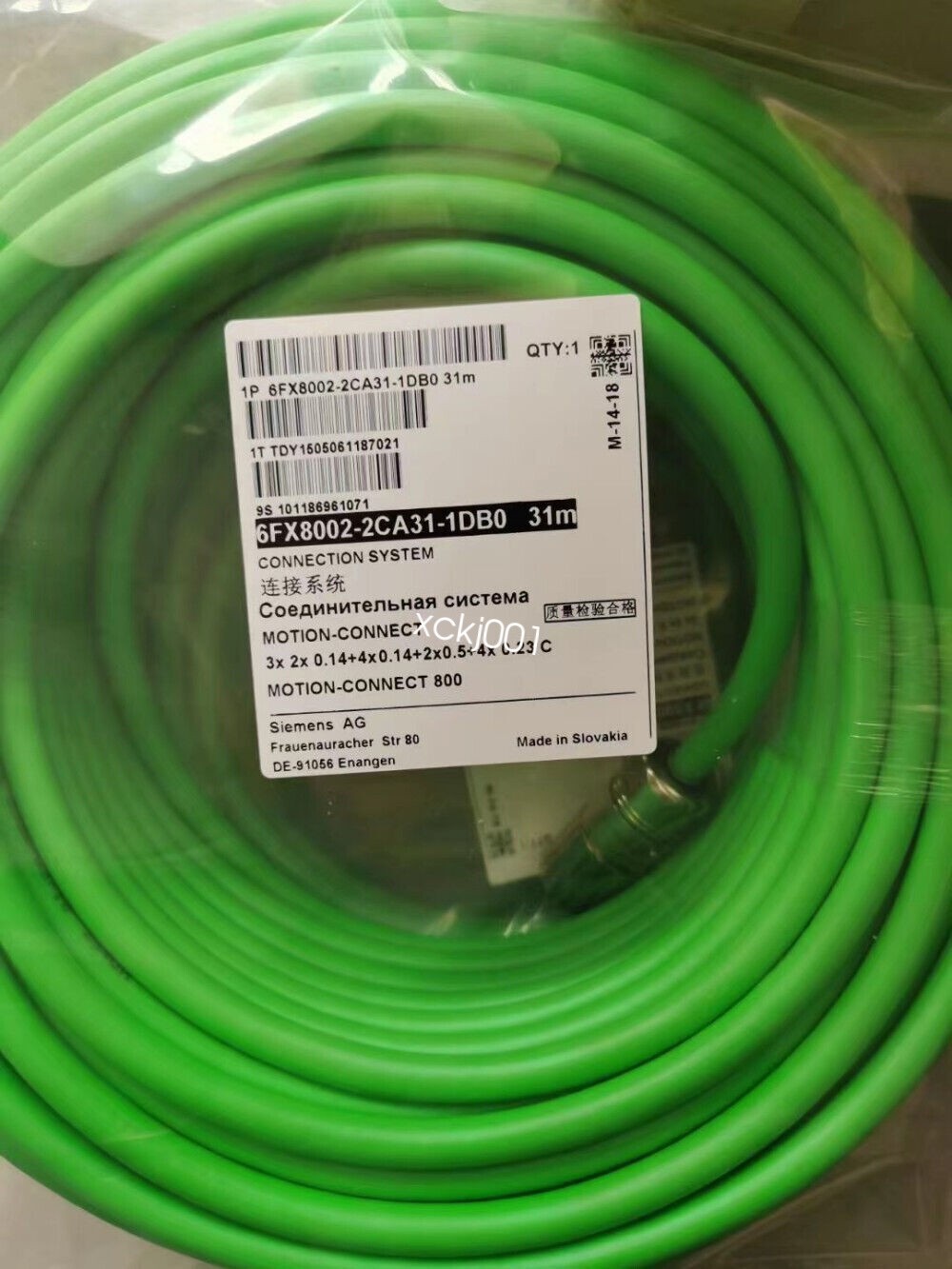 1PCS Siemens Encoder cables 6FX8002-2CA31-1DB0 31M  FedEx or DHL