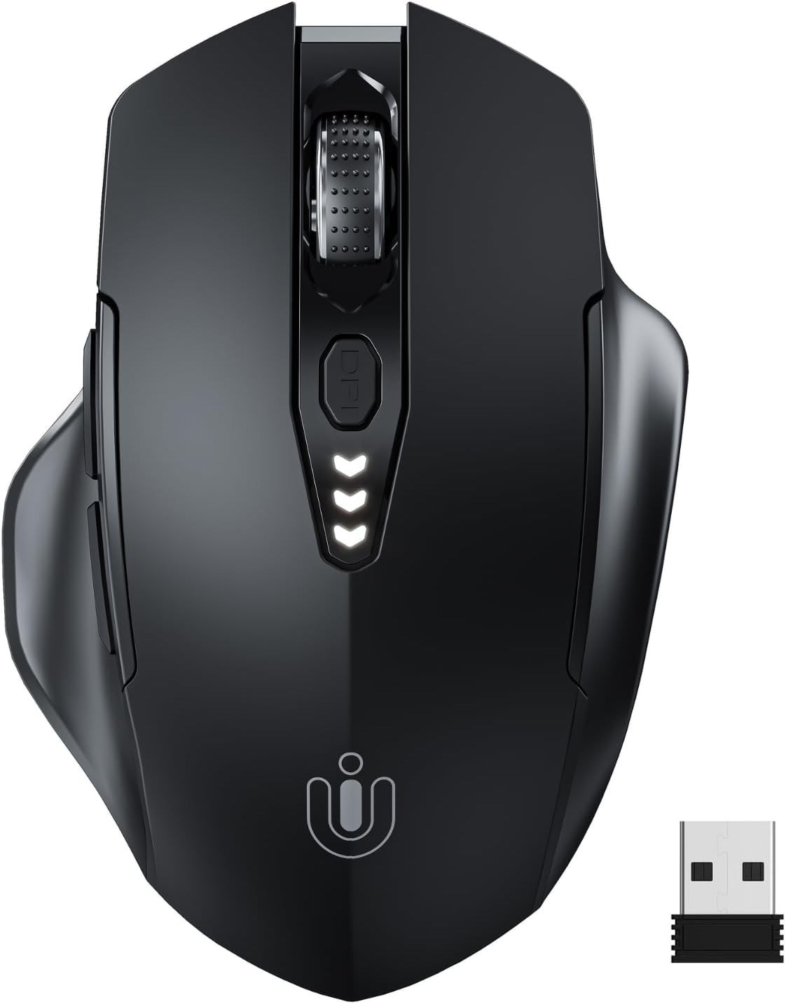 Upgrade Your Workspace with Wireless Mouse - Ergonomic, 2400 DPI, Rechargeable