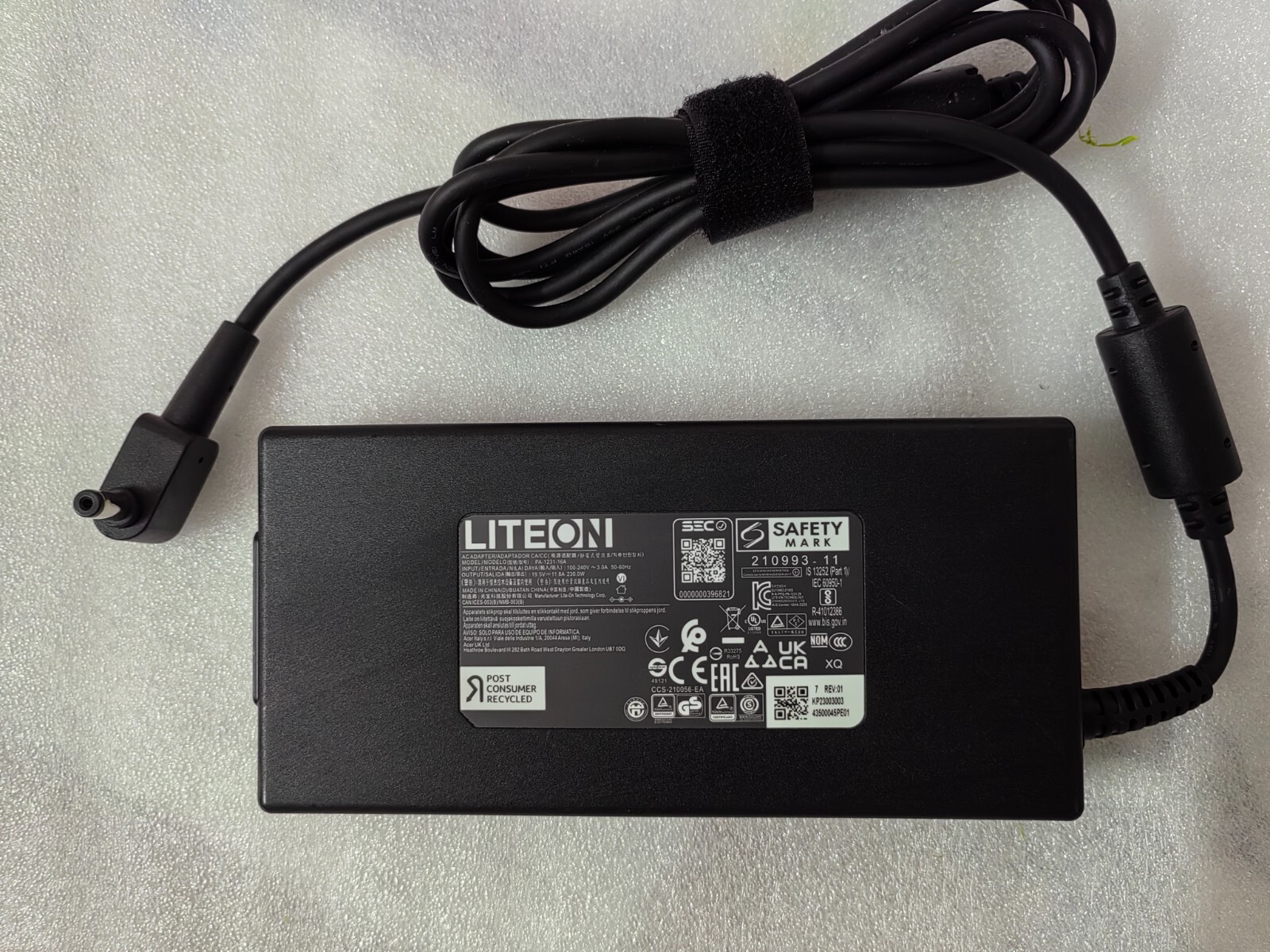 For Acer Predator Helios Neo 16S AI N25Q15 PA-1231-16A 230W LITEON 19.5V 11.8A