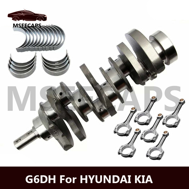 Crankshaft G6DH & Connecting Rod For Hyundai Santa Fe 13-16 Azera 17-22 Kia 3.3L