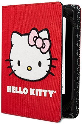 Verso Hello Kitty CoverFurry Face Red Kindle, Touch Paperwhite Nook Simple Touch