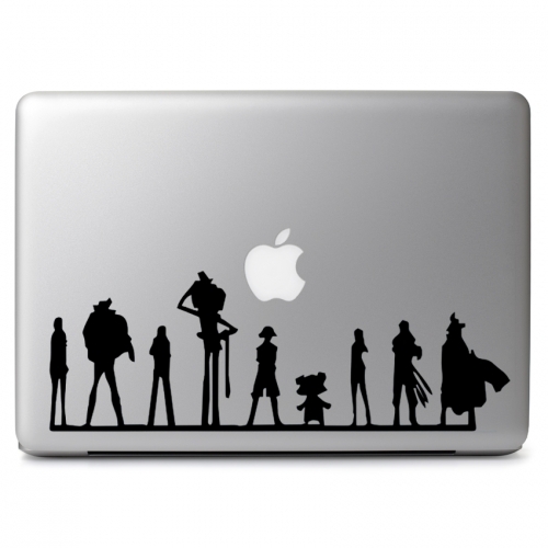One Piece Team Vinyl Decal Sticker for Macbook Air Pro Laptop Car Window Bumper