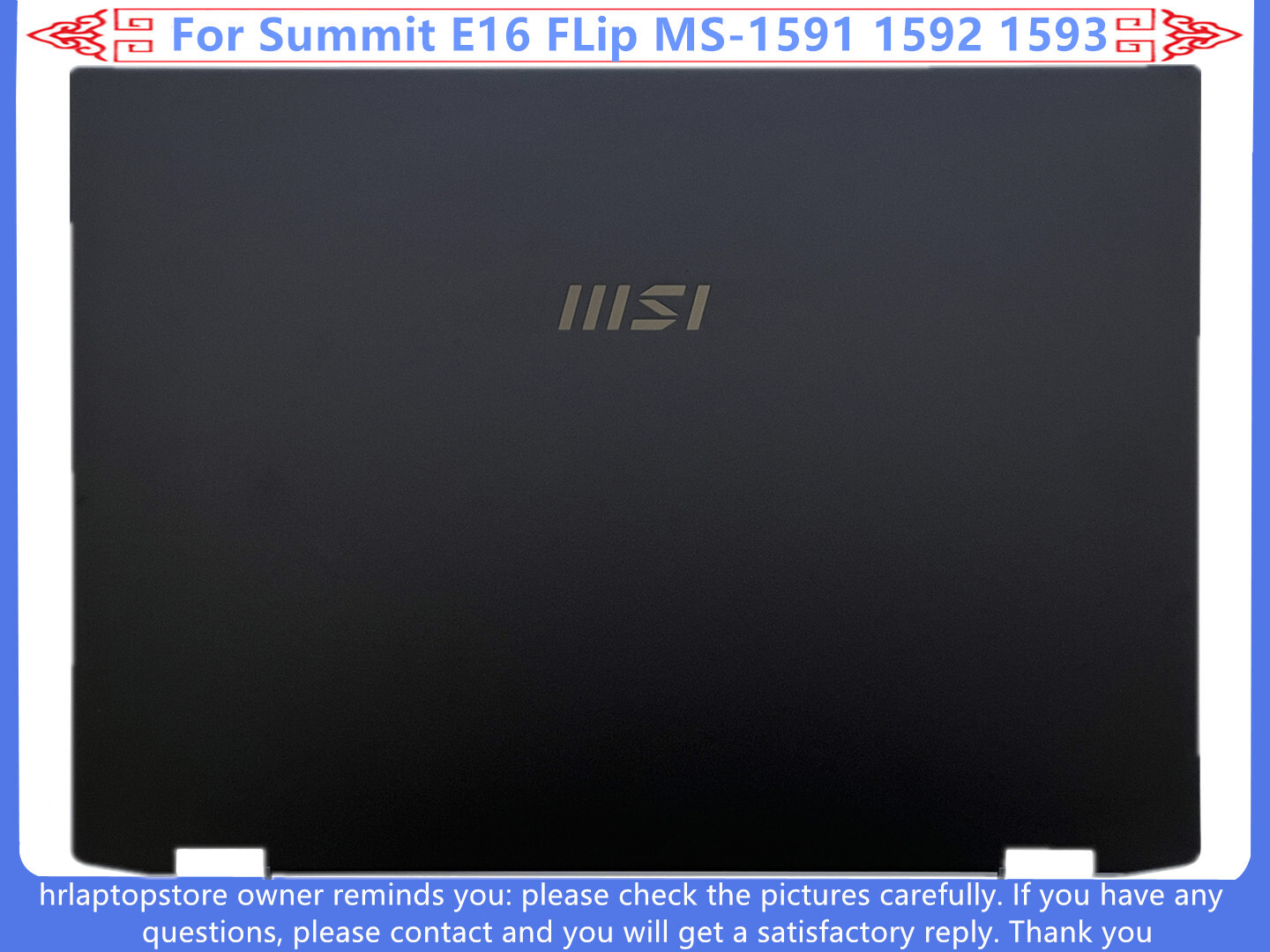For MSI Summit E16 FLip MS-1591 1592 1593 LCD Back Cover / Bottom Base Low Case