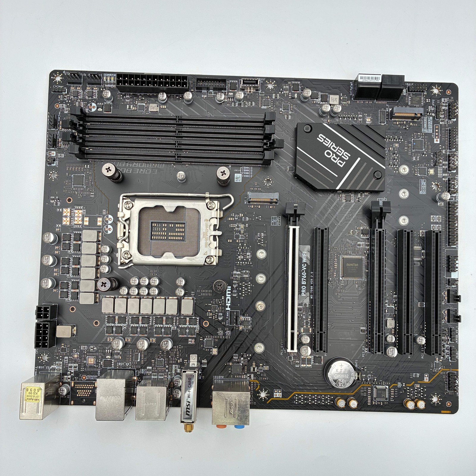 MSI Pro B760 VC WIFI LGA 1700 DDR5 Motherboard Black