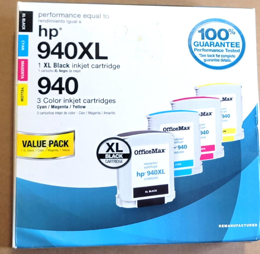 OfficeMax HP 940XL /940 Inkjet Cartridge Compatible with HP