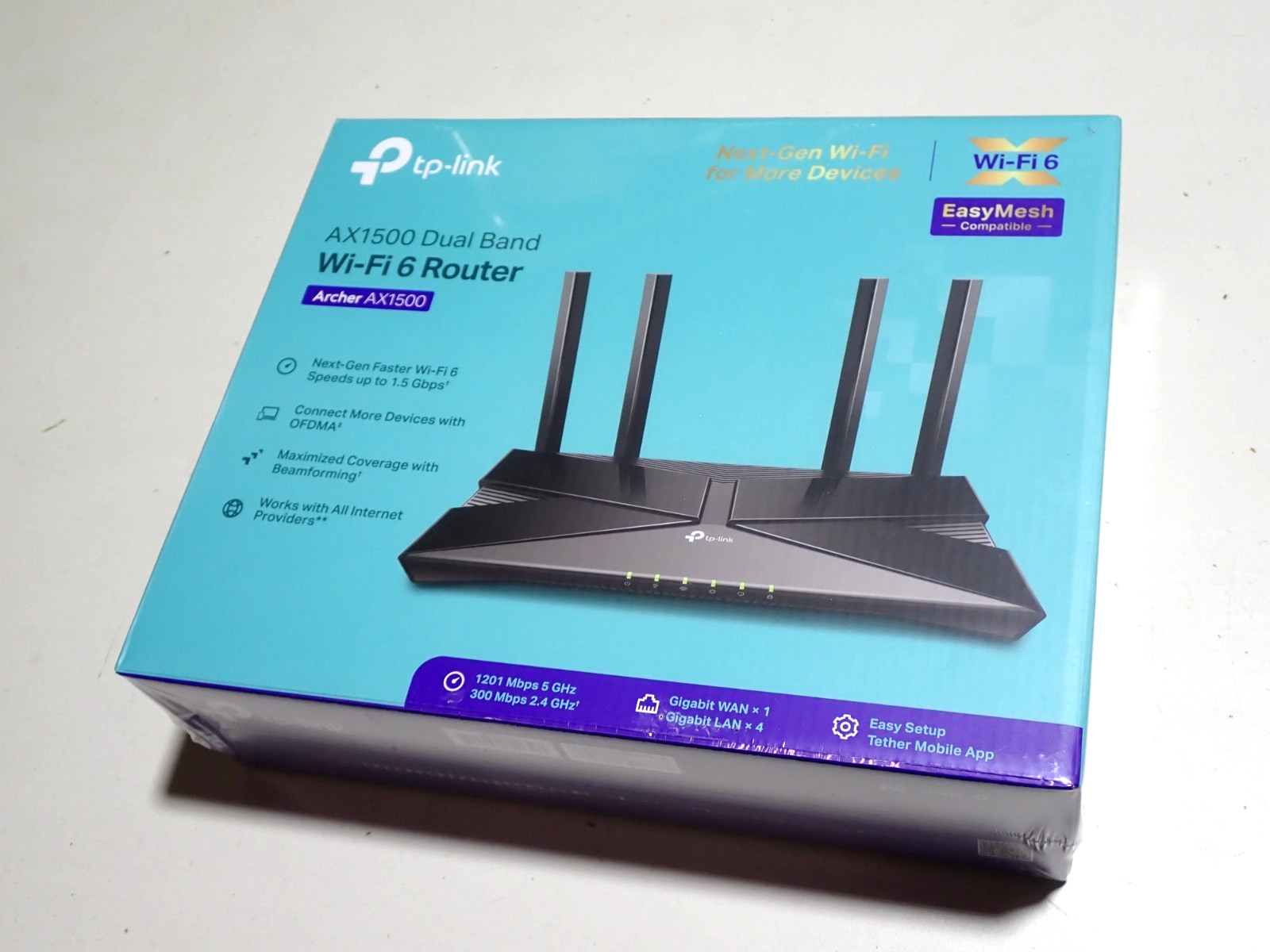 TP-LINK AX1500 ARCHER DUAL BAND WI-FI 6 ROUTER SEALED NEW