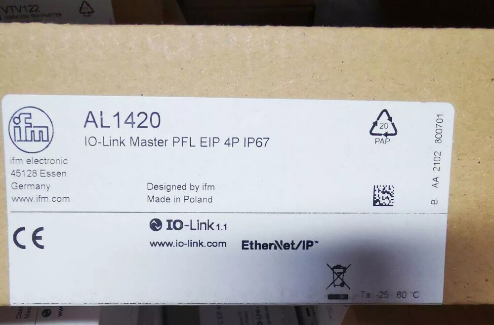 NEW IFM AL1420 IO-LINK Master Module FedEx or DHL