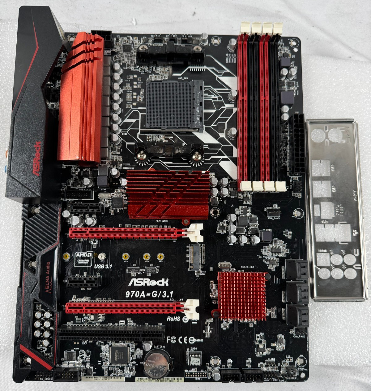 ASRock 970A-G/3.1 Socket AM3+ AMD 970 Motherboard DDR3 USB3.1 SATA3