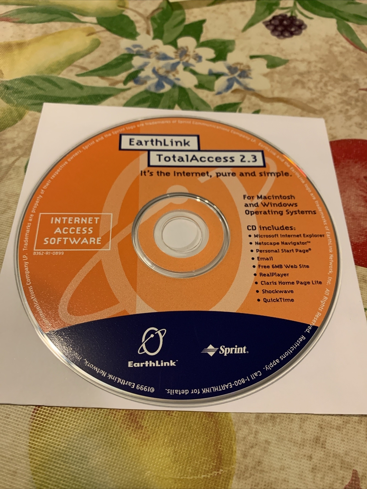 Earthlink TotalAccess Software 2.3 Sprint (Windows/Mac, 1999)
