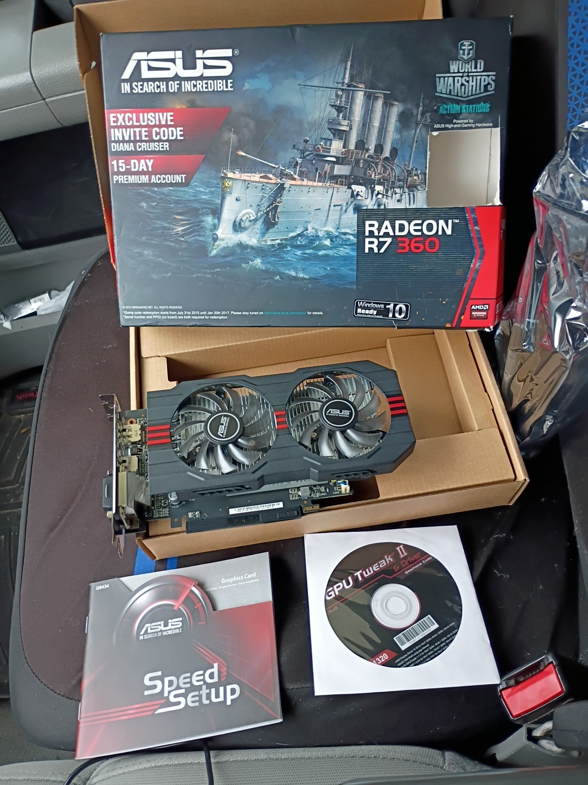 ASUS 90YV08E4-M0NA00 AMD Radeon R7 360 2GB GDDR5 128-Bit