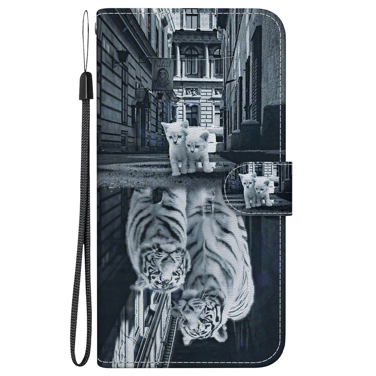 Butterfly Flower Cat Wallet Phone Case for Motorola Edge 30 G34 G84 G14 E13 G22