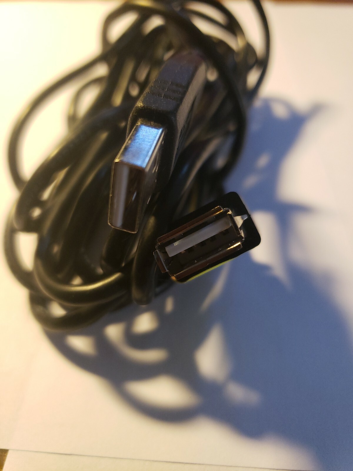 Hi-Speed USB 2.0 A Male/A Female Extension Cable, 10 , Black