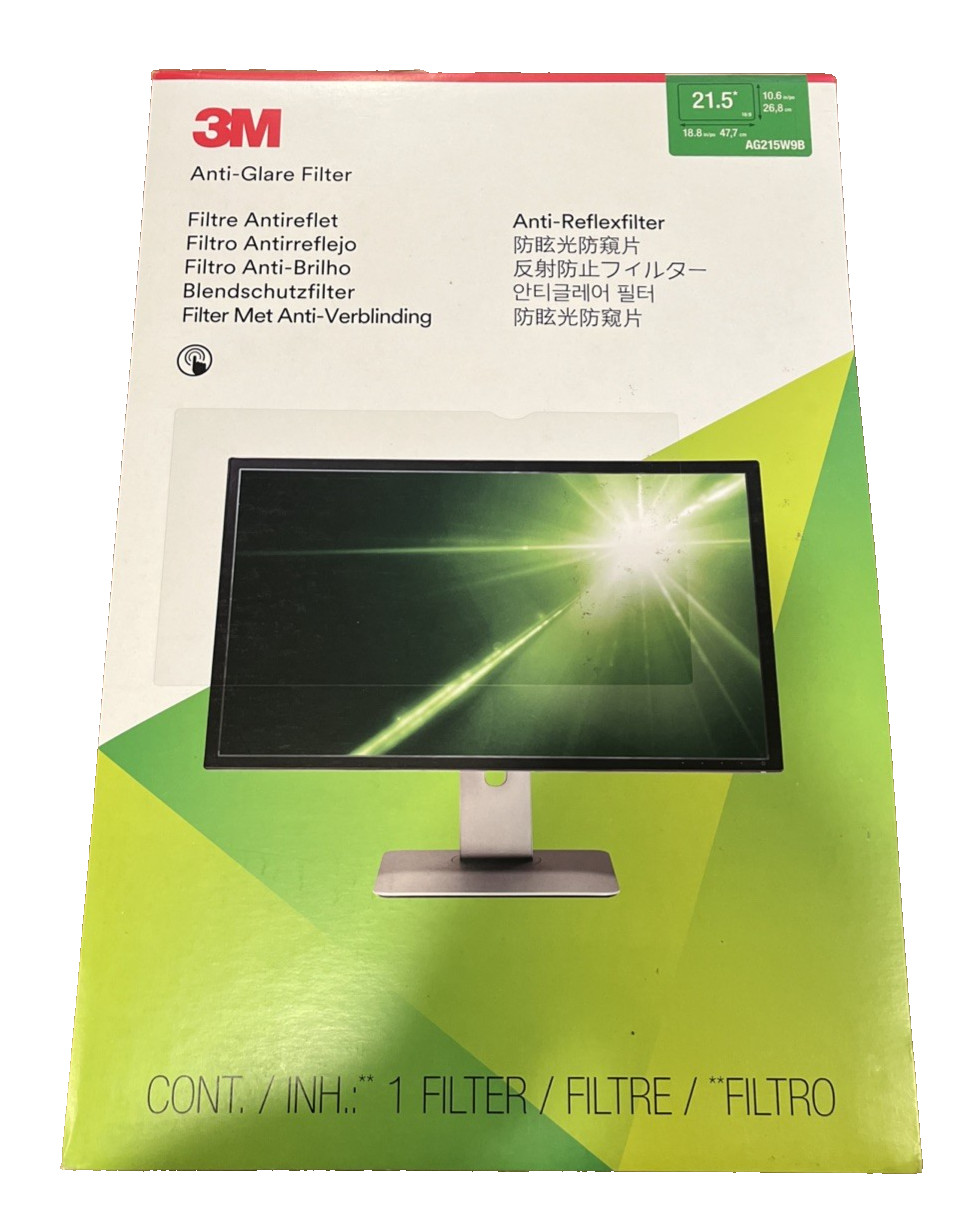 NEW 3M Anti-Glare Filter for 21.5" Widescreen Monitor (AG215W9B)