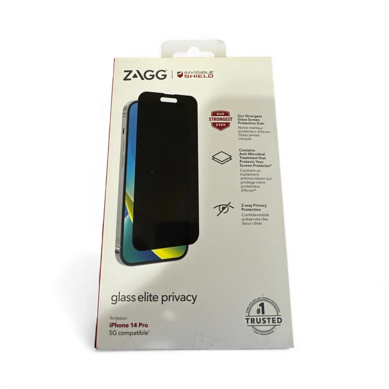 Zagg InvisibleShield Glass Elite Privacy Screen Protector iPhone 14 Pro