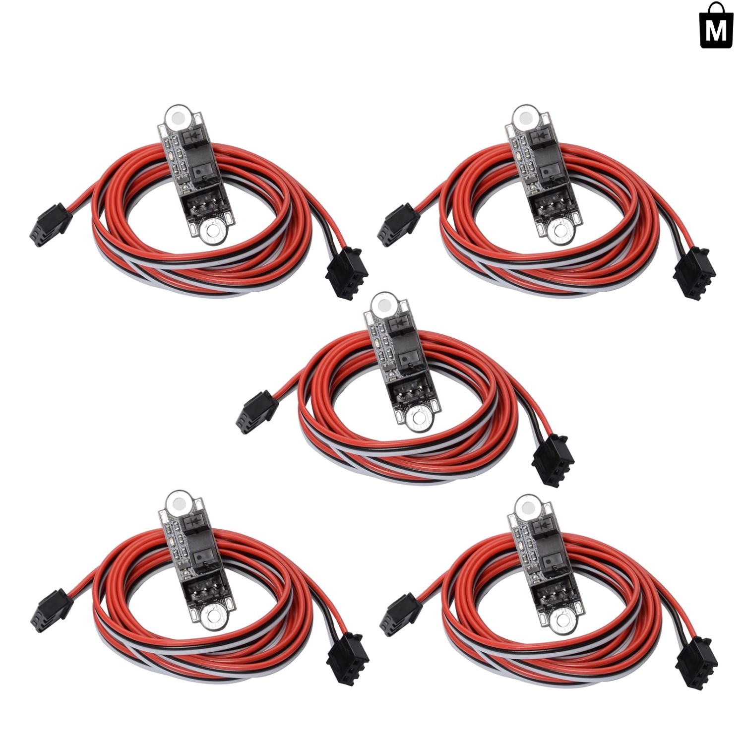 Automatic Optical Switch Sensors for 3D Printing - 5 Pack, Copper,  Design