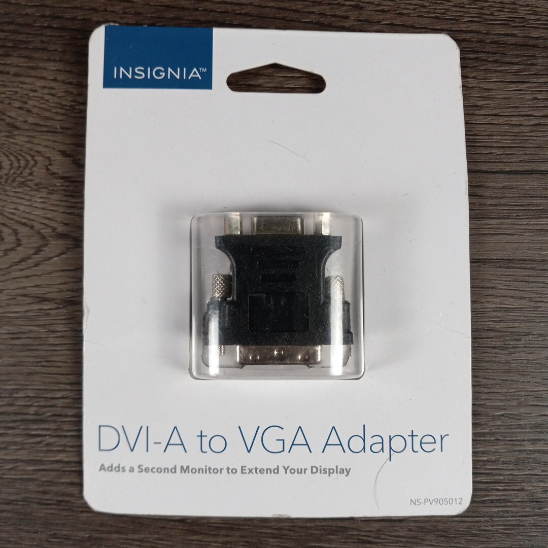 Insignia DVI A I to VGA Adapter Second Monitor Display Connector Desktop PC