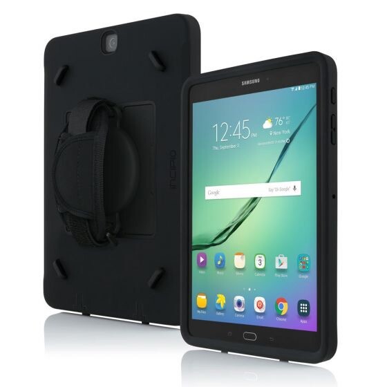 Galaxy Tab S2 9.7 Incipio Capture Rugged Tough Case with Hand Strap, Black