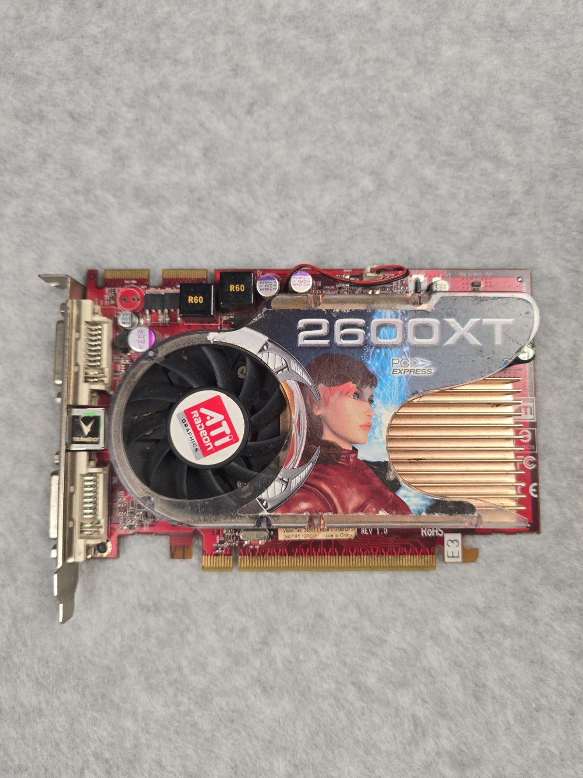 ATI Radeon 2600 XT Graphics Card 512mb AGP Not Tested As Is