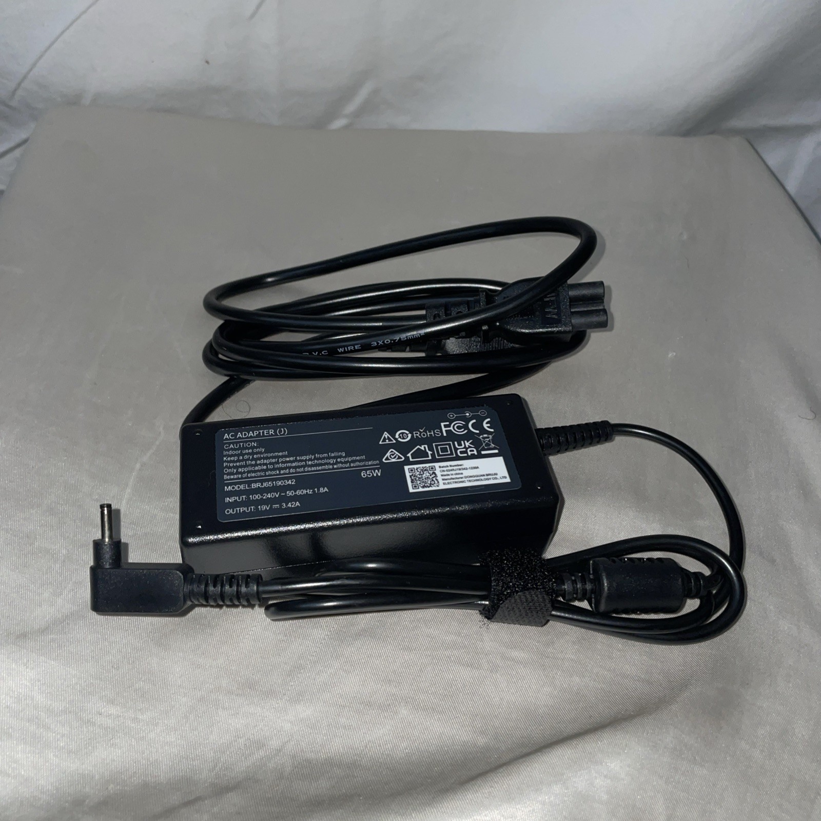 65W AC Adapter Charger with Power Cord