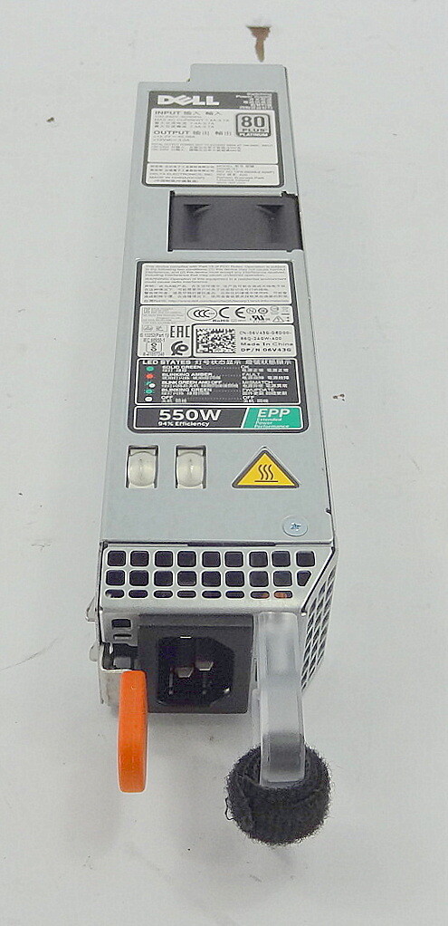 POWER SUPPLY HOTSWAP 550W DELL POWEREDGE SERVER R430 034X1 X185V 6V43G