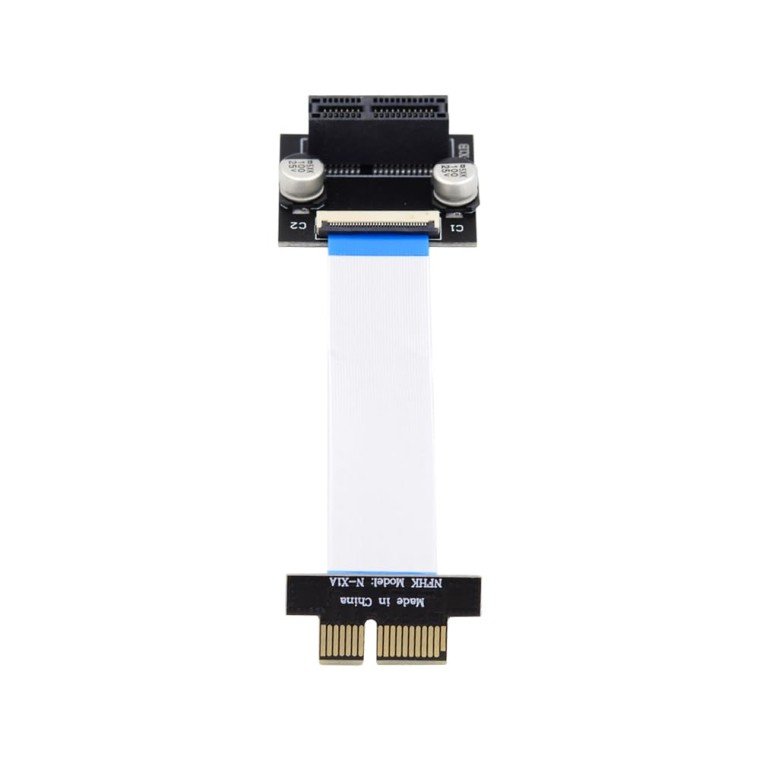 NFHK Low Profile PCI-E Express 1X Slot Riser Card Extender Extension Ribbon Flex