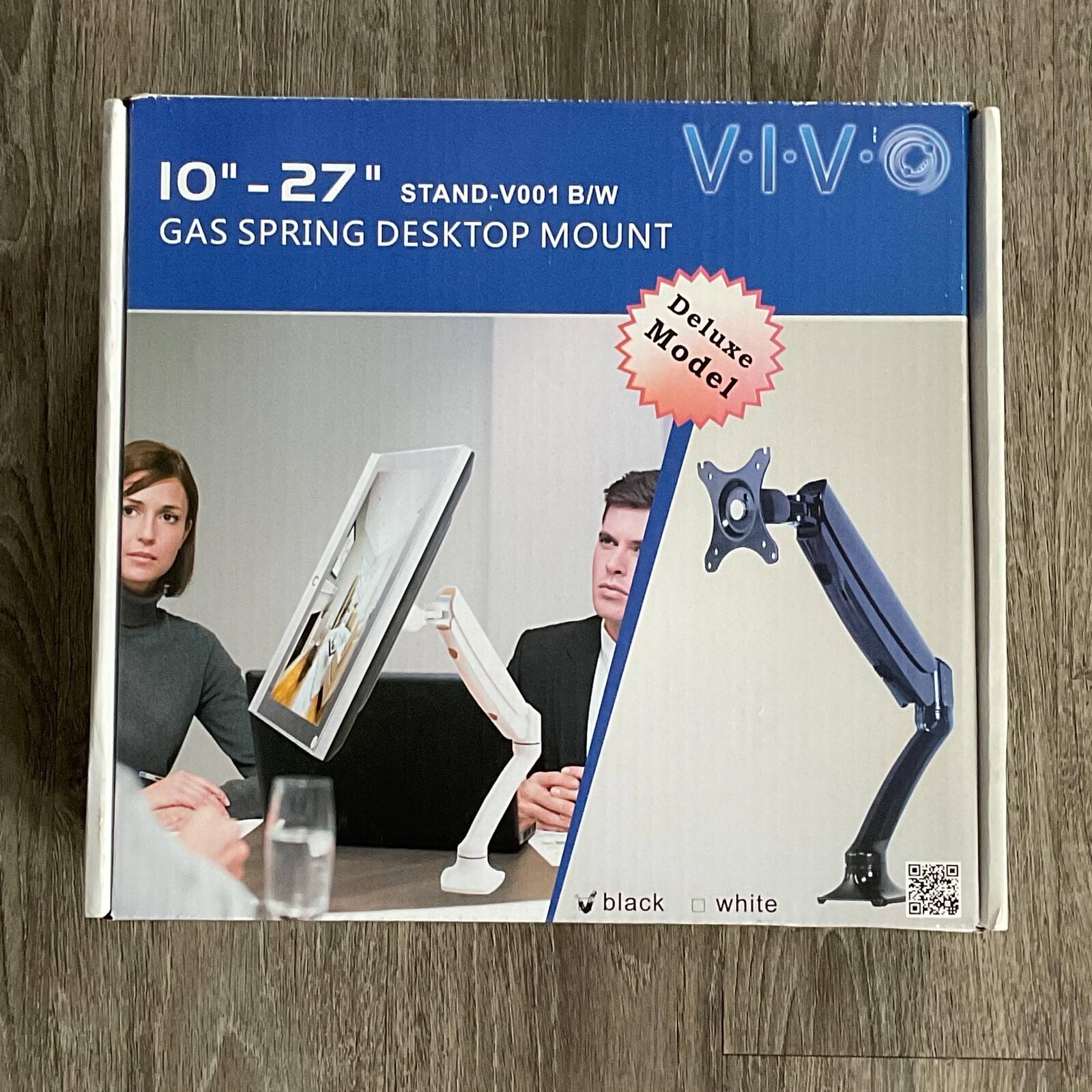 VIVO Gas Spring Desktop Mount 10-27" Black Stand-V001 New