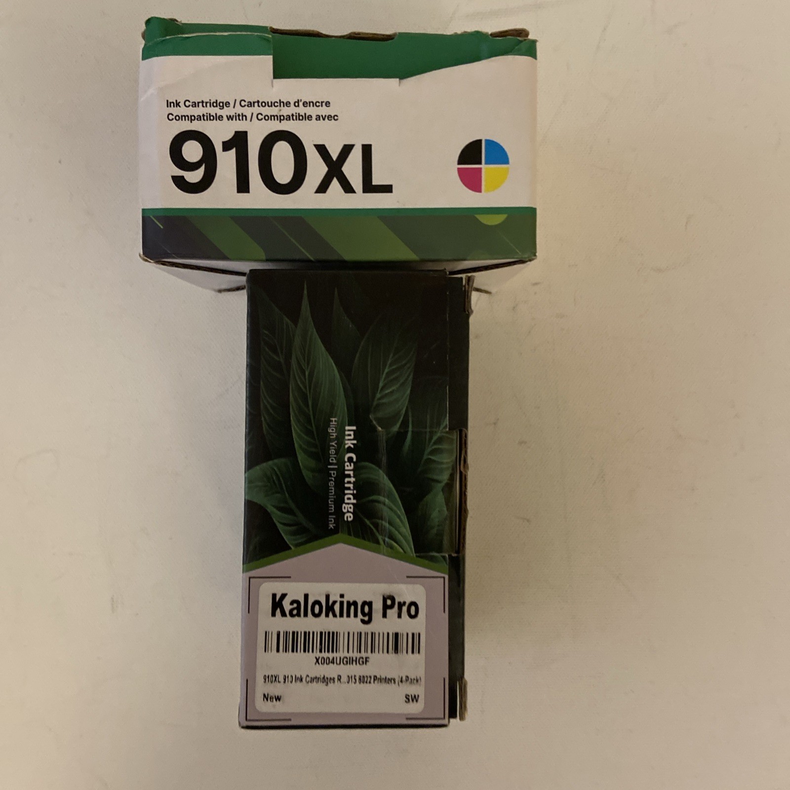 Two 4 Packs of 910 XL Ink Cartridges Black/Cyan/Magenta/Yellow