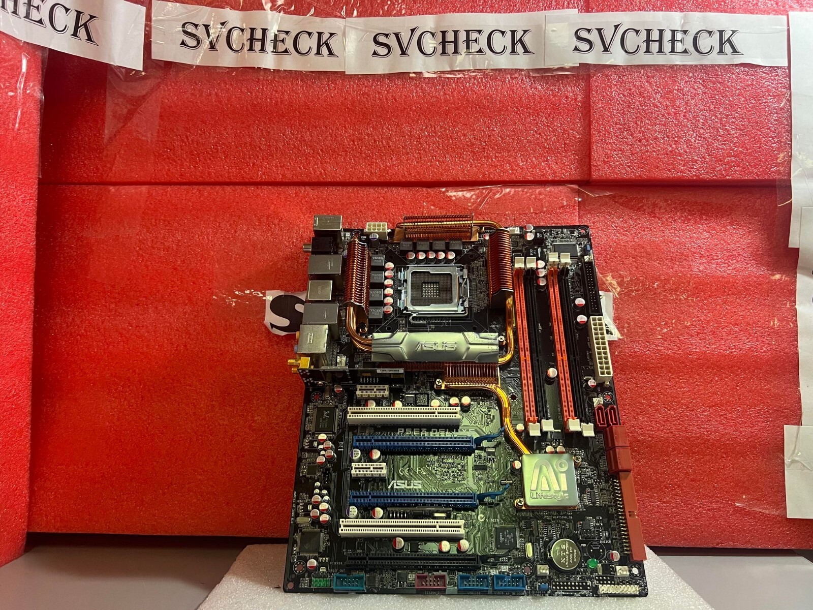 ASUS P5E3 Deluxe WiFi-AP Intel X38 Chipset LGA775 ATX Motherboard AS IS