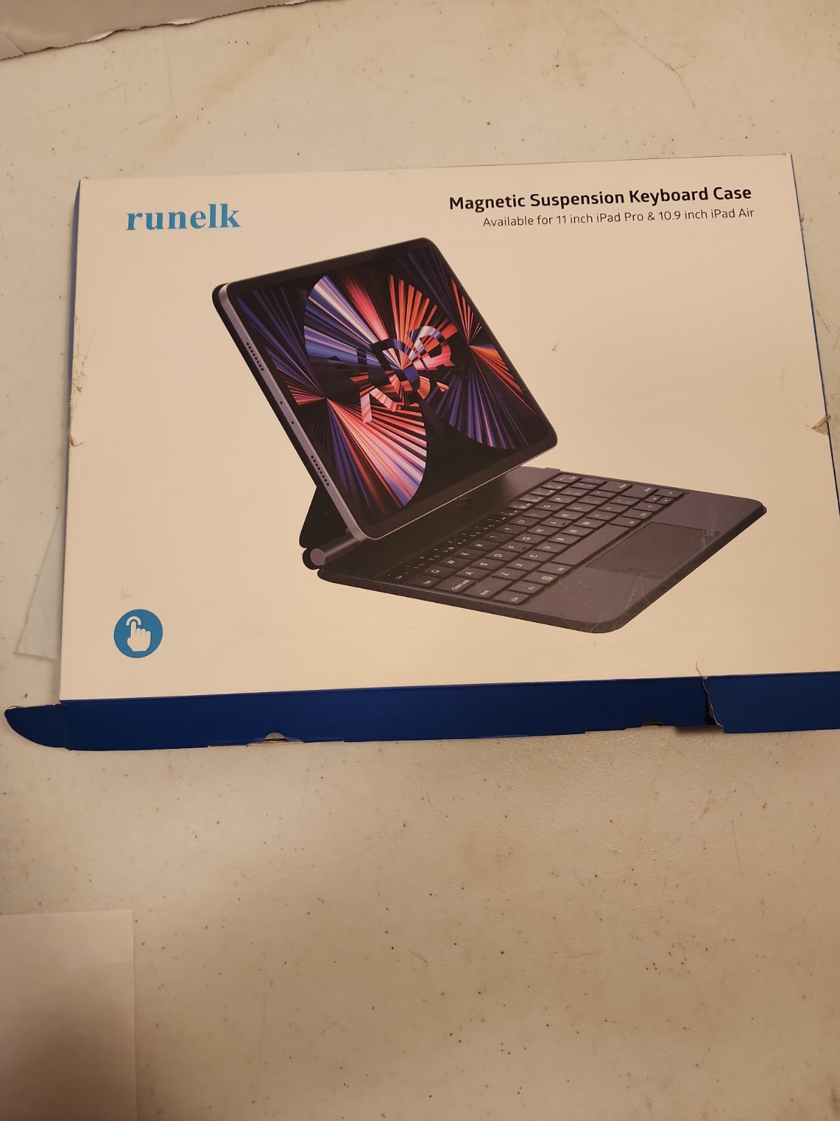Runelk Magnetic Suspension Keyboard Case iPad 10th Gen OPEN BOX - NEW